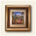 Nr. 605 Petit Point picture "Schnbrunner stairs with couple and the Gloriette in the background"