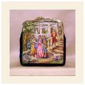 Nr. 352 Petit Point purse "Scene with dogs"