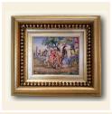 Nr. 680 Petit Point picture "Black carriage"